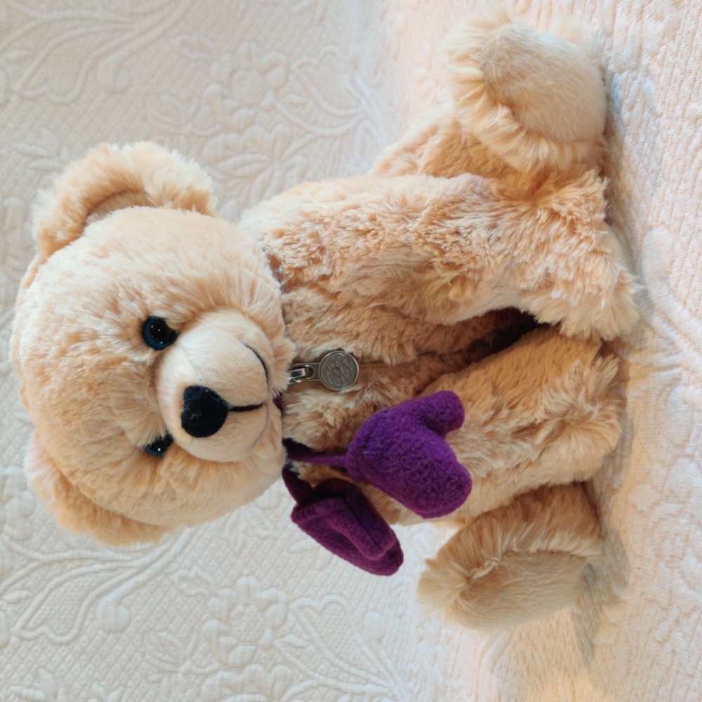 Ben Bridge 2014 Cream Benny Bear with Zip Pocket for Surprise Jewelry Gift